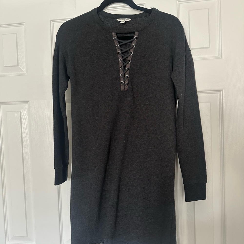 American Eagle Outfitters Black Sweater Dress